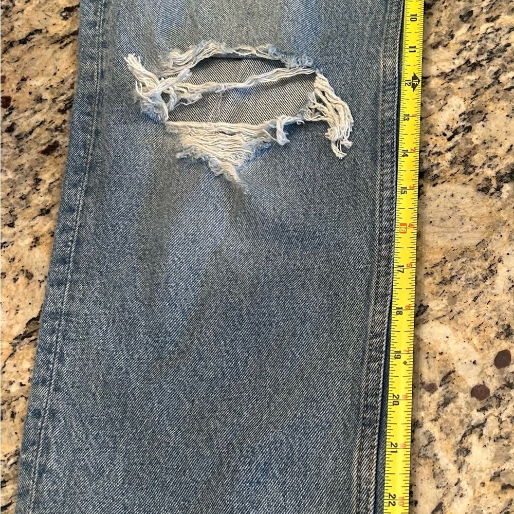 Distressed Blue Jeans - Picture 3 of 4